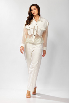 Брюки, бомбер KaVaRi 8059.1 молоко - фото 1