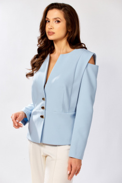 Жакет KaVaRi 6010.1 голубой - фото 5