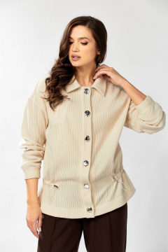 Брюки, бомбер KaVaRi 8063 молоко-шоколад - фото 5