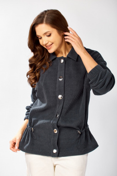 Бомбер KaVaRi 6011 темно-серый - фото 2