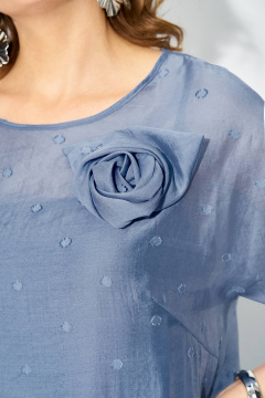 Платье Liliana 1524 сине-голубой - фото 2