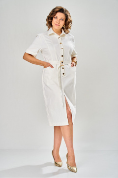 Платье KaVaRi 1147 белый - фото 4