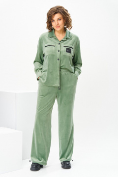 Брюки, жакет Romanovich Style 2-2857 оливковый - фото 4