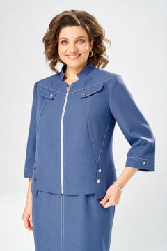 Жакет, платье Romanovich Style 3-2914 джинс - фото 4