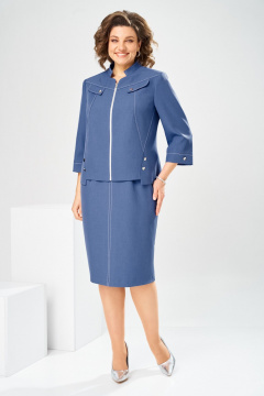 Жакет, платье Romanovich Style 3-2914 джинс - фото 2