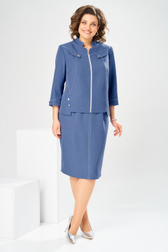 Жакет, платье Romanovich Style 3-2914 джинс - фото 1