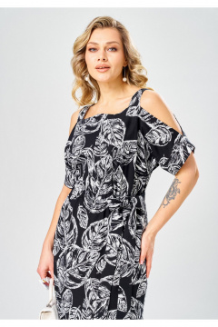 Платье Твой имидж 2388 черный_с_принтом - фото 2