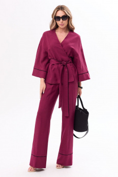 Блуза, брюки Golden Valley 6764 бордовый - фото 1