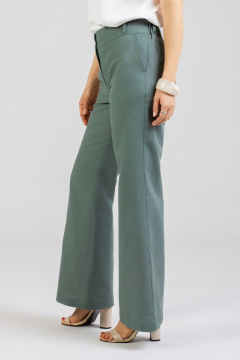 Блуза, брюки Mirolia 1293+1257 белый-олива - фото 4