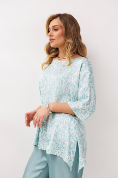 Блуза, брюки Anastasia 1341 бирюзовый - фото 5