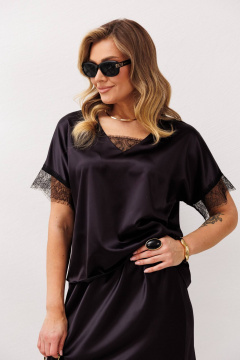 Блуза, юбка Anastasia 1352 черничный - фото 3