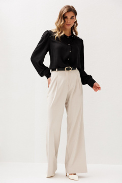 Блуза, брюки Ларс Стиль 1223 жемчужно-черный - фото 2