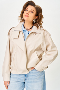 Куртка ANASTASIA MAK 1322 бежево-жемчужный - фото 2