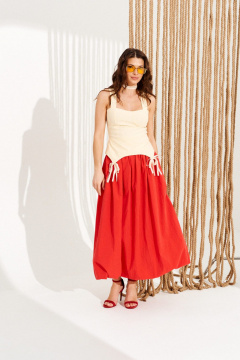 Юбка ELLETTO 12385 красный - фото 1