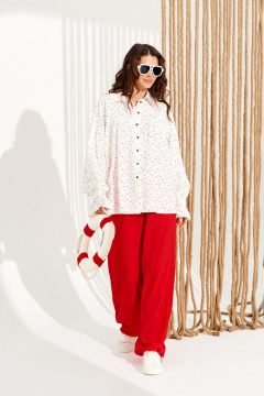 Брюки ELLETTO 12387 красный - фото 2