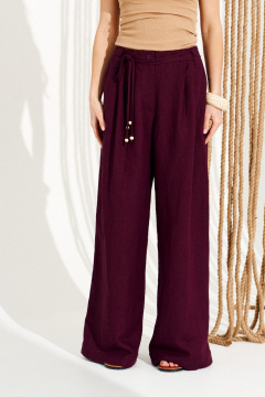 Брюки ELLETTO 12388 винный - фото 4