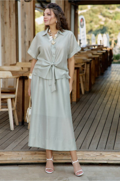 Блуза Vittoria Queen 28083/1бл светло-серый - фото 2