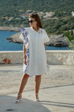 Платье Vittoria Queen 28343 молочный-принт - фото 2