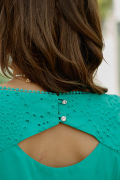 Платье Vittoria Queen 28493 бирюза - фото 5