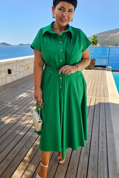 Платье Vittoria Queen 29163 зеленый - фото 5