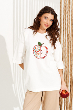 Джемпер ELLETTO 13011 молочный - фото 1