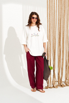 Джемпер ELLETTO 13013 молочный - фото 1