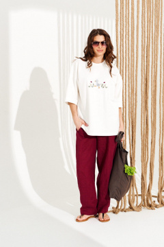 Джемпер ELLETTO 13013 молочный - фото 2