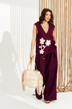 Жилет ELLETTO 13999 винный - фото 2