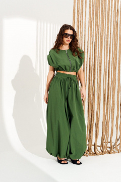 Блуза, брюки ELLETTO 15343 зеленый - фото 1