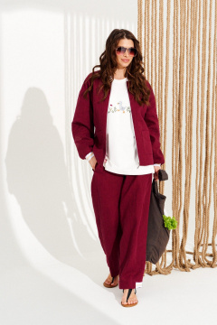 Брюки, бомбер ELLETTO 5336 бордо - фото 2