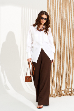 Блуза ELLETTO 3986 белый - фото 2