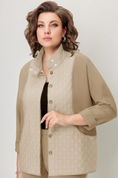 Брюки, жакет VOLNA 1368 песочно-бежевый - фото 2