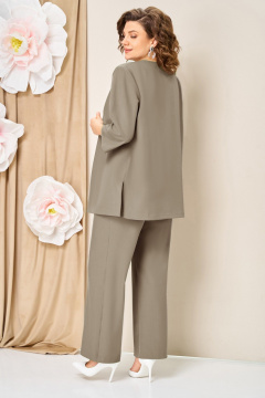 Блуза, брюки, жакет VOLNA 1458 бежевый - фото 4