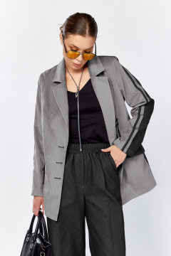 Брюки, жакет DOGGI 25223 серый-черный - фото 5