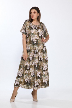 Lady Style Classic 1976/5 коричневый_лилии