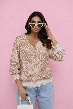 Блуза Nika.PL 0203501 бежевый - фото 1