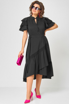 Платье EVA GRANT 7297 чёрный - фото 4