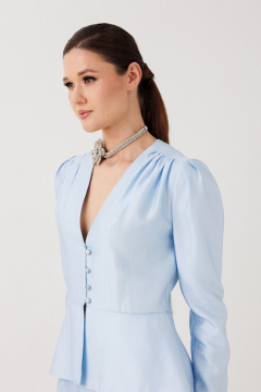 Жакет ERTANNO 1009 голубой - фото 5