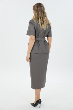 Жакет, юбка LM К1690170 серый - фото 5