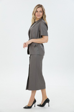 Жакет, юбка LM К1690170 серый - фото 4