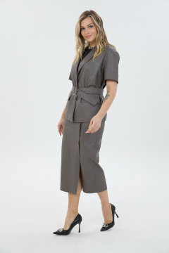 Жакет, юбка LM К1690170 серый - фото 3