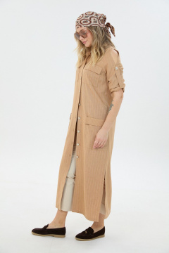 Брюки, платье LM 8032 песочная_полоска - фото 5