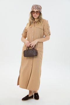 Брюки, платье LM 8032 песочная_полоска - фото 4