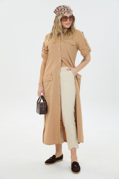 Брюки, платье LM 8032 песочная_полоска - фото 1