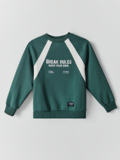 Свитшот Mark Formelle 123500/25-39727П-2 темная_зелень_печать_1_сл_на_пол_1сл_на_пол - фото 1