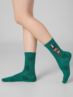 Носки Mark Formelle 273K-3431/25273K-1 я.малахит_рис.3431 - фото 2