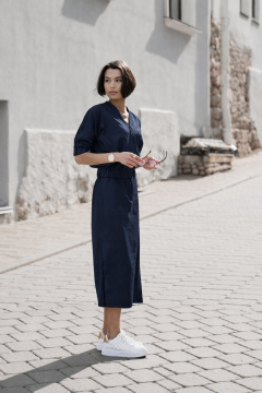 Блуза, юбка iLOKA 25ILor6 тёмно-синий - фото 3
