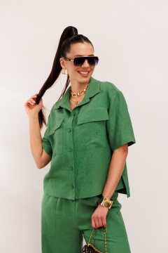 Брюки, жакет Galean Style 982.1 зеленый - фото 4