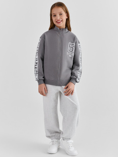 Толстовка Mark Formelle 127932/25Е-42081П-7 т.серый_печать1_2_сл_на_ЛВ_дет_пер_1сл_на_ЛВ_рук_1 - фото 1