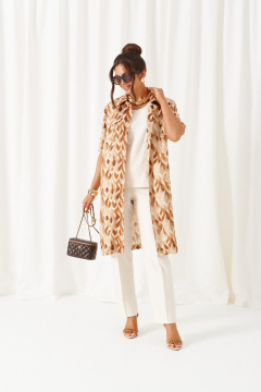 Блуза, брюки, топ Beautiful&Free 6455 песочно-молочный - фото 5